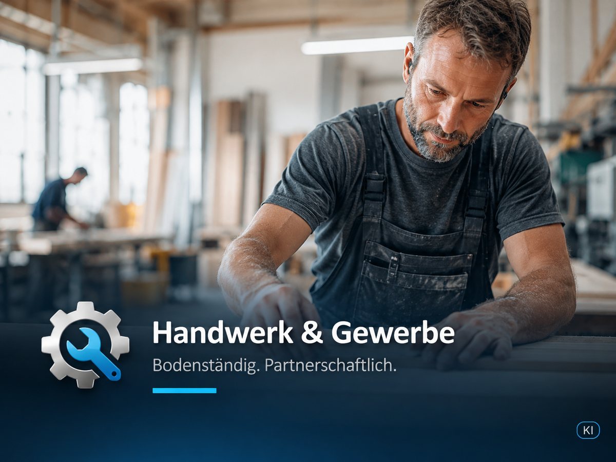 Handwerker in der Werkstatt – Beratung für Handwerk und Gewerbe