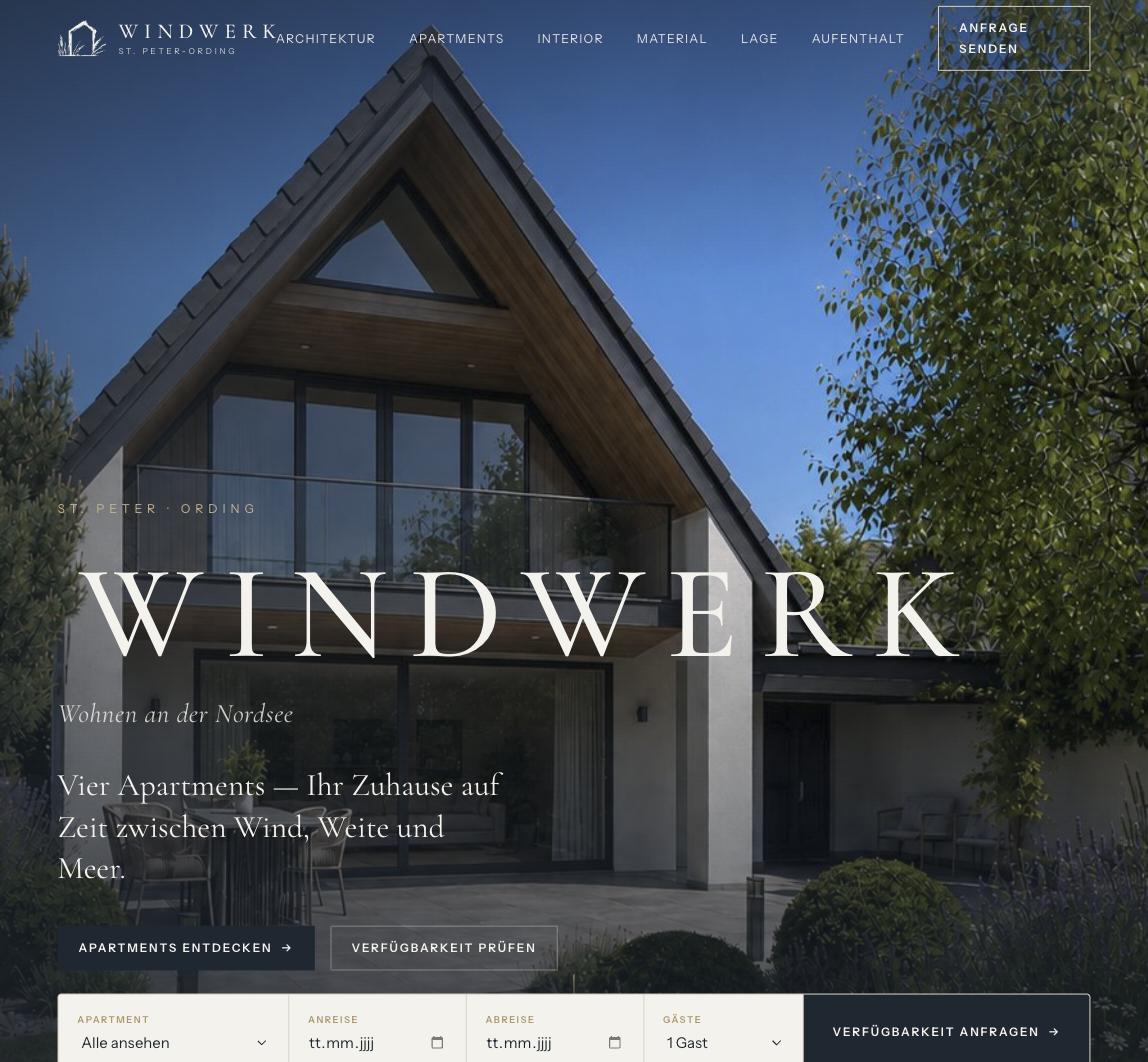 Startseite von WINDWERK