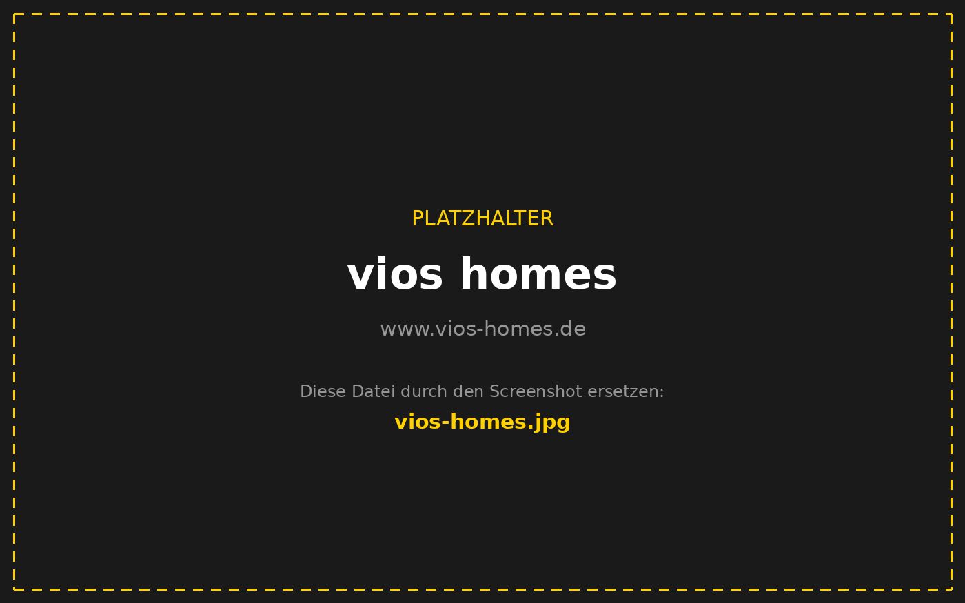 Startseite von vios homes