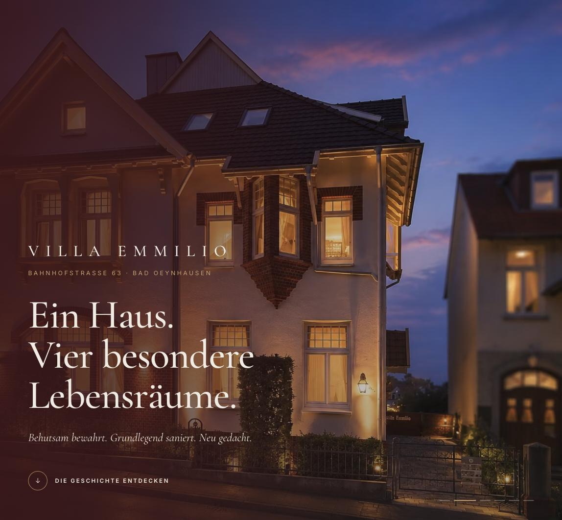 Startseite von Villa Valentino