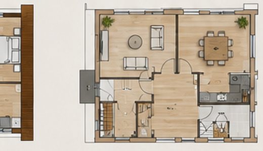 Grundriss Seewolf — Seitenhaus Erdgeschoss (schematisch)