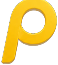 pagecharge – glänzendes gelbes P