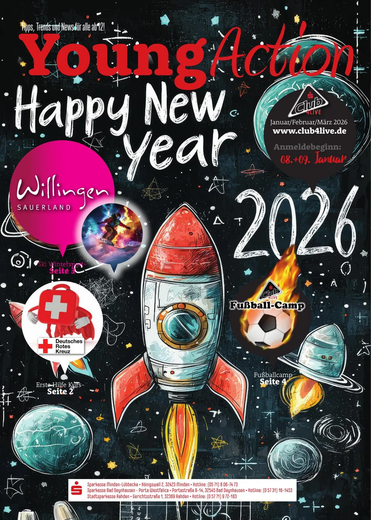 Titelseite des Jugendmagazins Young Action, Ausgabe Anfang 2026.